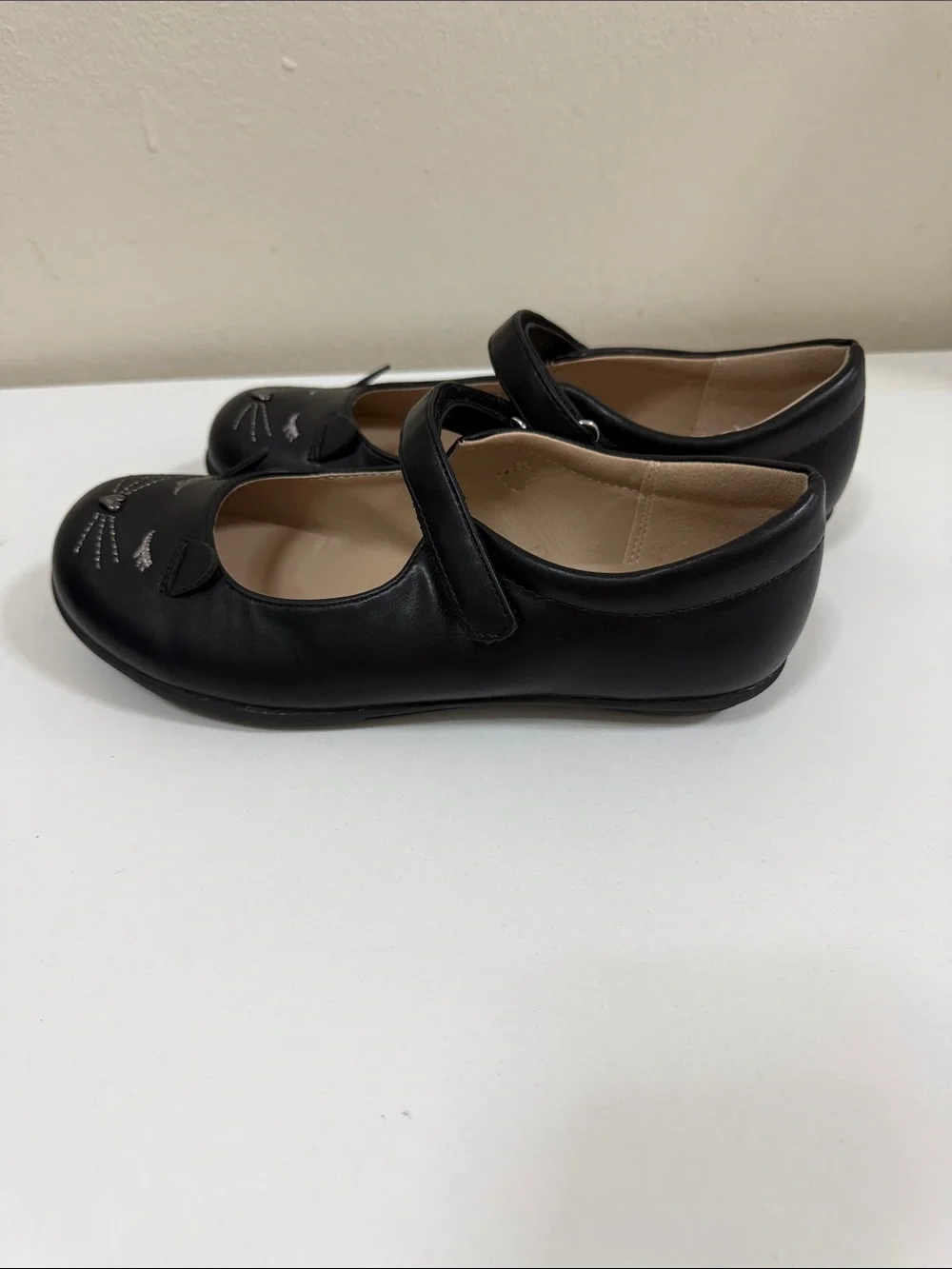 The Children's Place Black Mary Jane Cat Accent Shoes